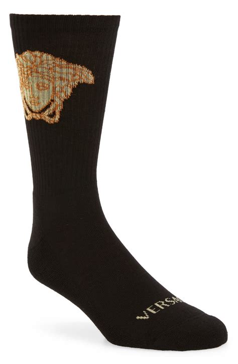 versace socks sizing|Versace medusa socks.